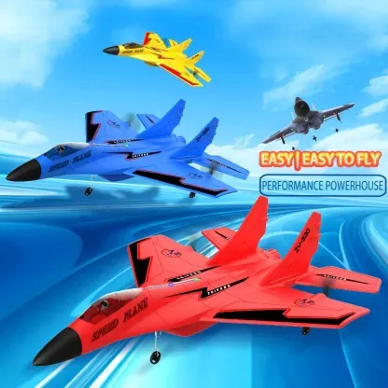 Stratoglide Rc Fighter Jet Led Flying Toy Product Image 06