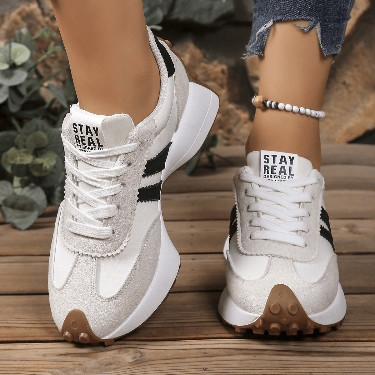 Stridesoft Womens Cushioned Lace Up Shoes Product Image 04