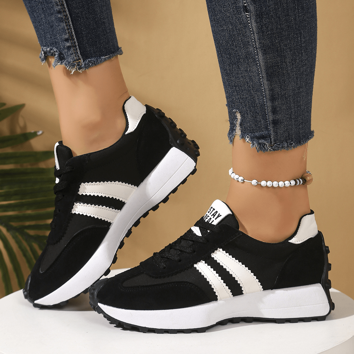 Stridesoft Womens Cushioned Lace Up Shoes Product Image 05