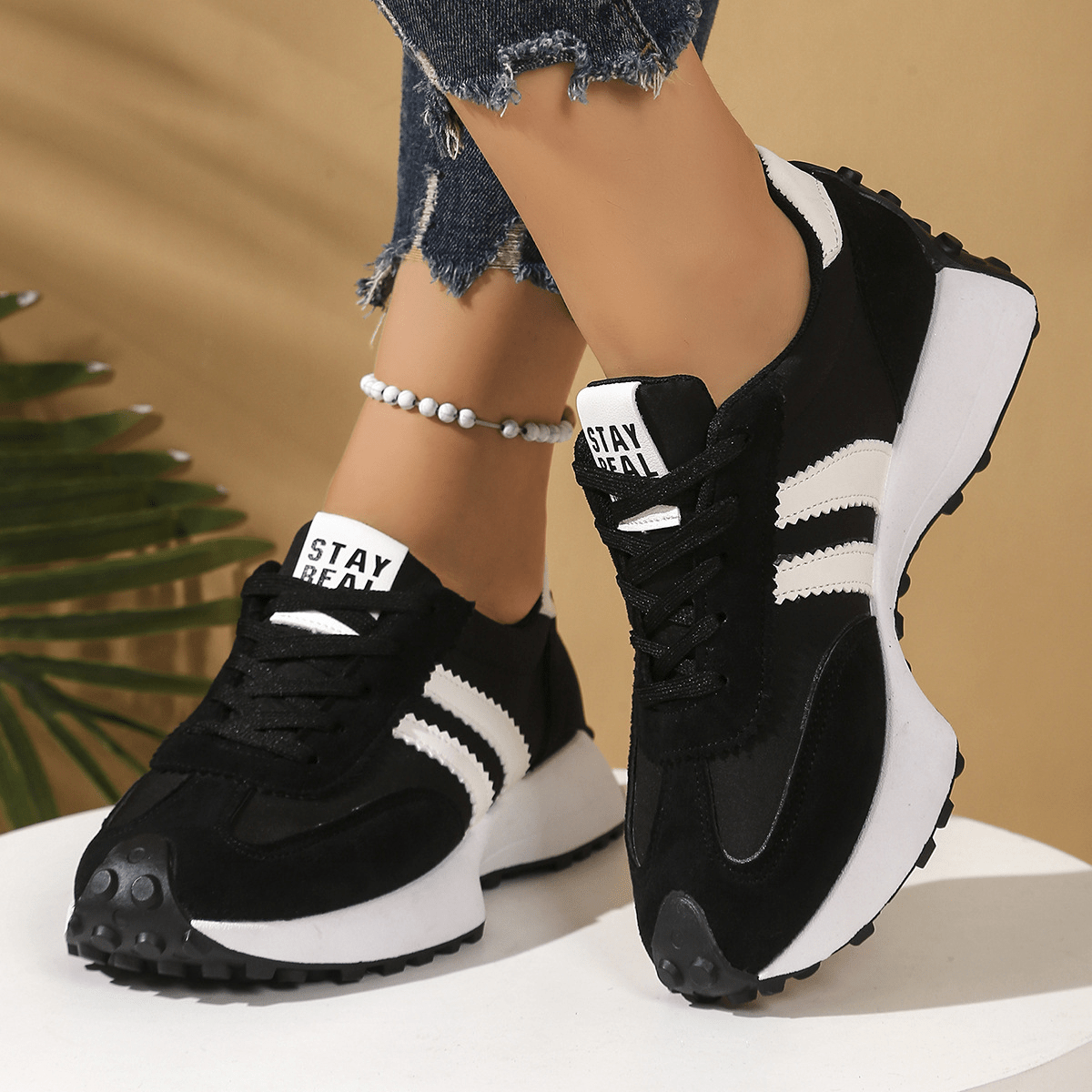 Stridesoft Womens Cushioned Lace Up Shoes Product Image 06