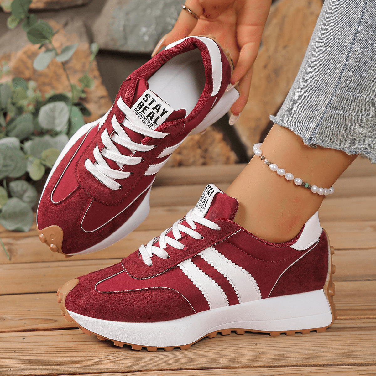 Stridesoft Womens Cushioned Lace Up Shoes Product Image 10