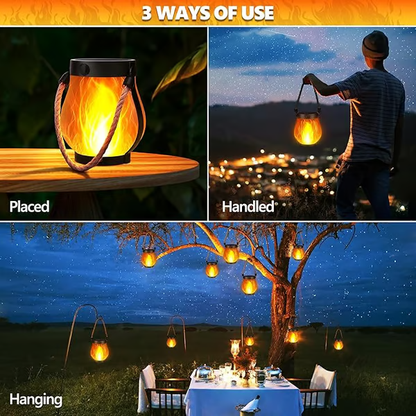 Sunlit Flame Effect Outdoor Lantern Product Image 05