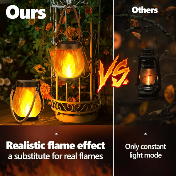 Sunlit Flame Effect Outdoor Lantern Product Image 06