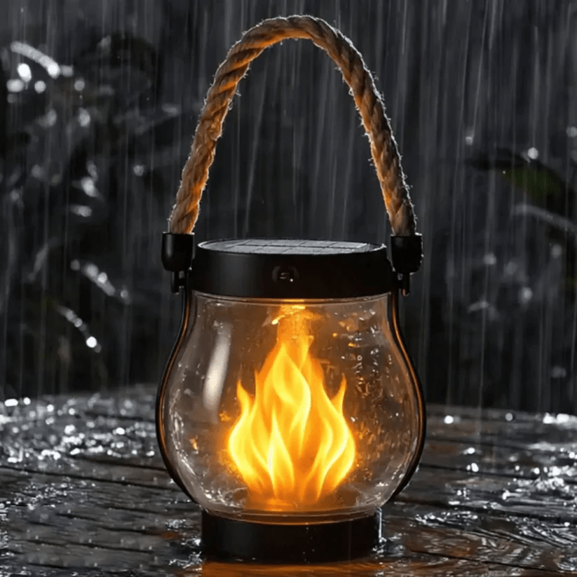 Sunlit Flame Effect Outdoor Lantern Product Image 08