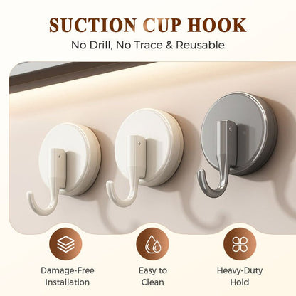 Surfacehold Suction Cup Hooks No Drill Three Pack Product Image 02