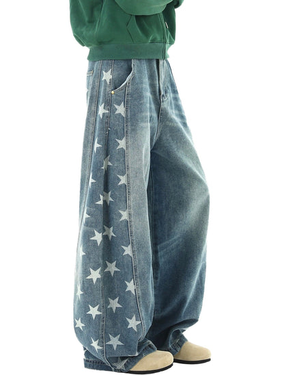 Sway Panel Wide Leg Lightweight Denim Jeans Product Image 01