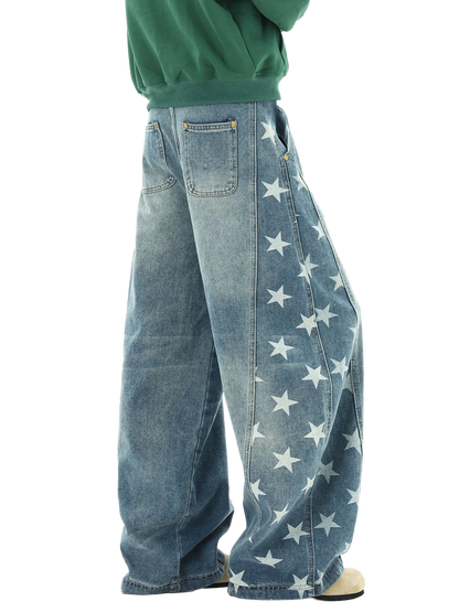 Sway Panel Wide Leg Lightweight Denim Jeans Product Image 02