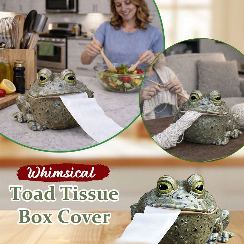 Tabletop Toad Tissue Dispenser Resin Holder Product Image 01
