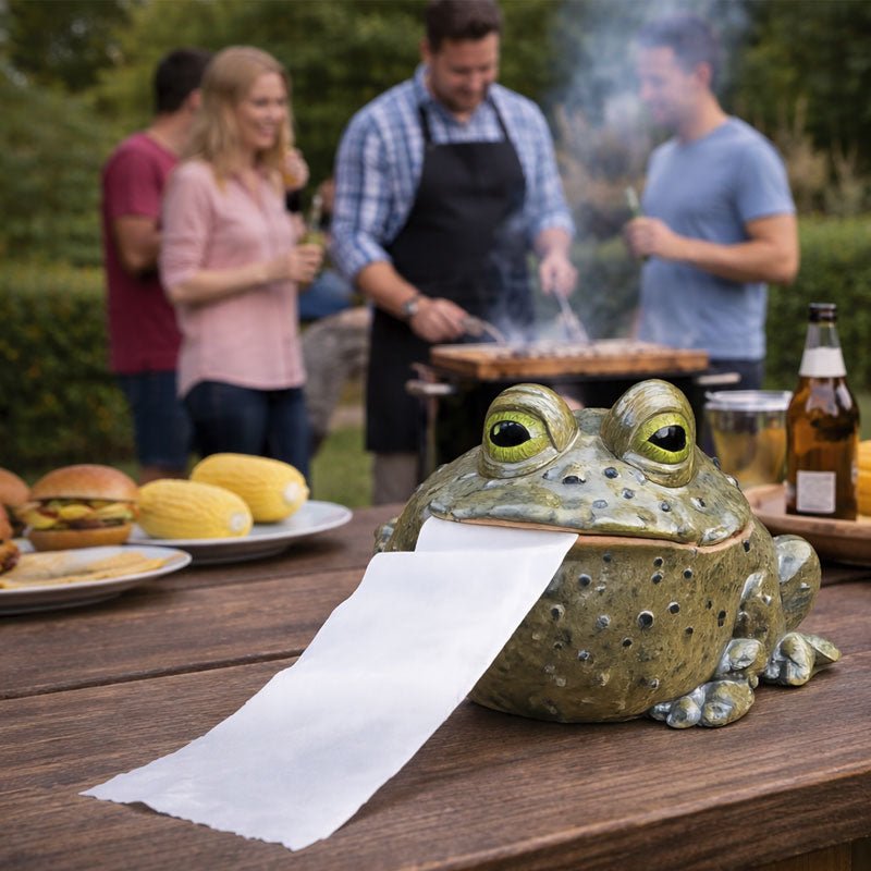 Tabletop Toad Tissue Dispenser Resin Holder Product Image 04