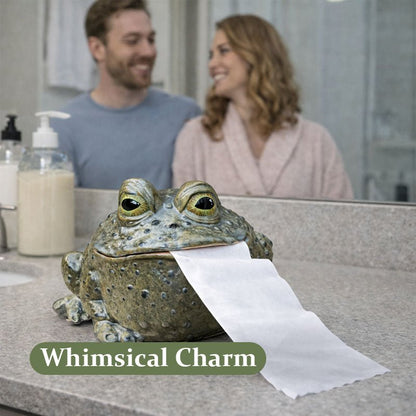 Tabletop Toad Tissue Dispenser Resin Holder Product Image 05