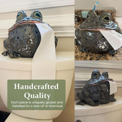Tabletop Toad Tissue Dispenser Resin Holder Product Image 06