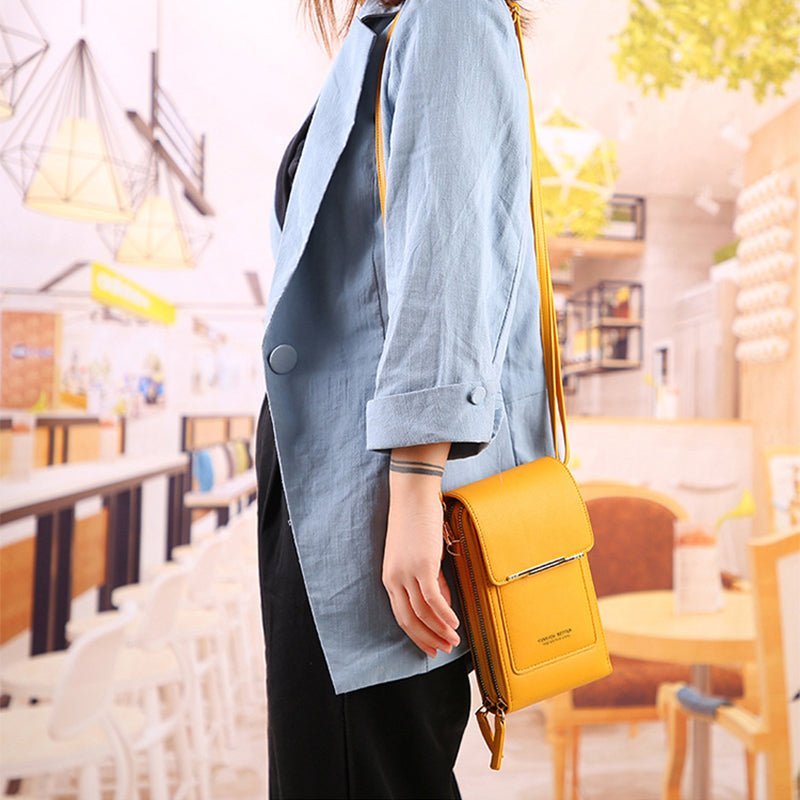 Talia Phone Crossbody Pouch Pu Leather Zipper Wallet Product Image 07