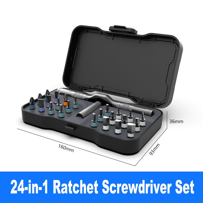 Taskmate 24 Bit Magnetic Ratchet Screwdriver Set Product Image 01