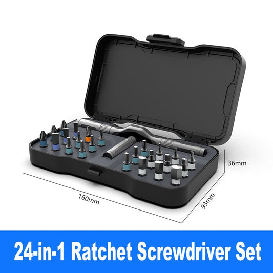 Taskmate 24 Bit Magnetic Ratchet Screwdriver Set Product Image 01