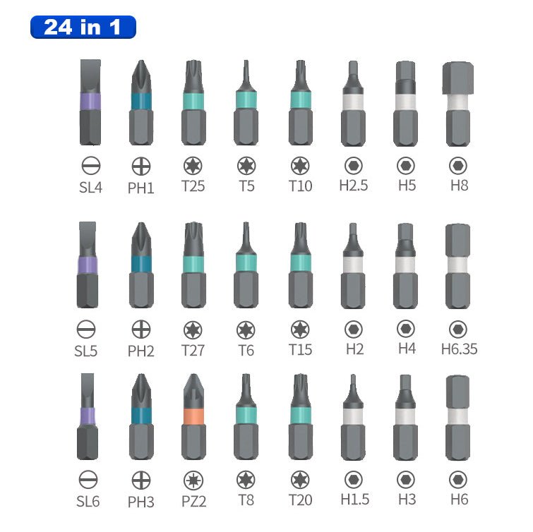 Taskmate 24 Bit Magnetic Ratchet Screwdriver Set Product Image 02
