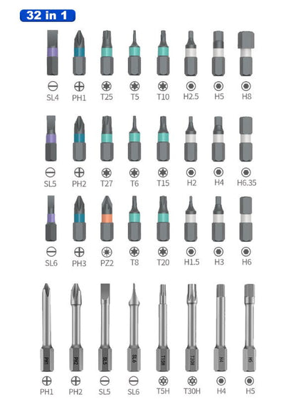 Taskmate 24 Bit Magnetic Ratchet Screwdriver Set Product Image 05