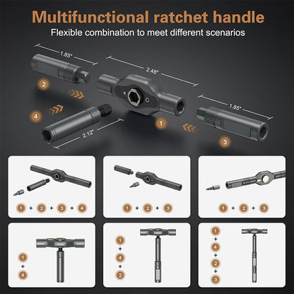 Taskmate 24 Bit Magnetic Ratchet Screwdriver Set Product Image 06