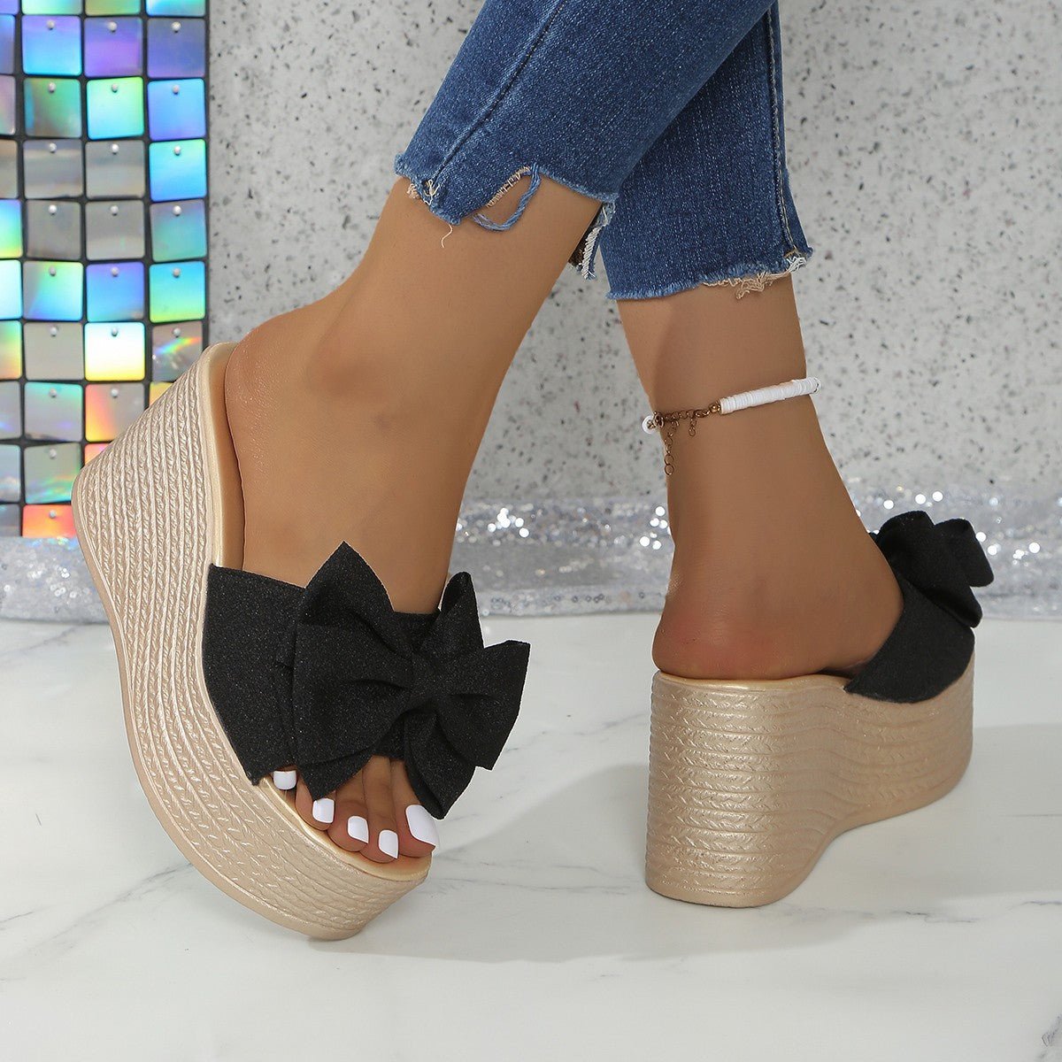 Terra Platform Wedge Open Toe Sandals Product Image 05