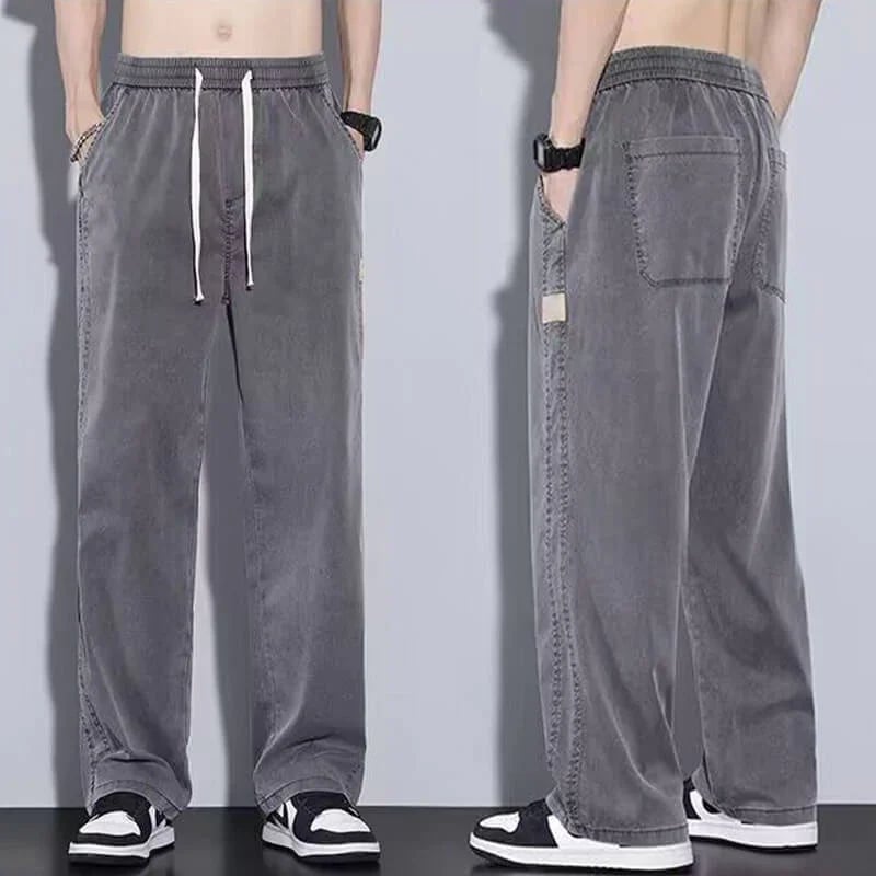Terra Wide Leg Tencel Elastic Waist Pants Product Image 01