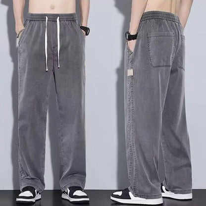 Terra Wide Leg Tencel Elastic Waist Pants Product Image 01