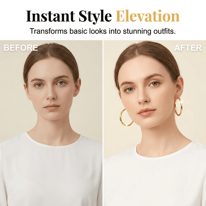 Textured Round Hoop Earrings Product Image 06