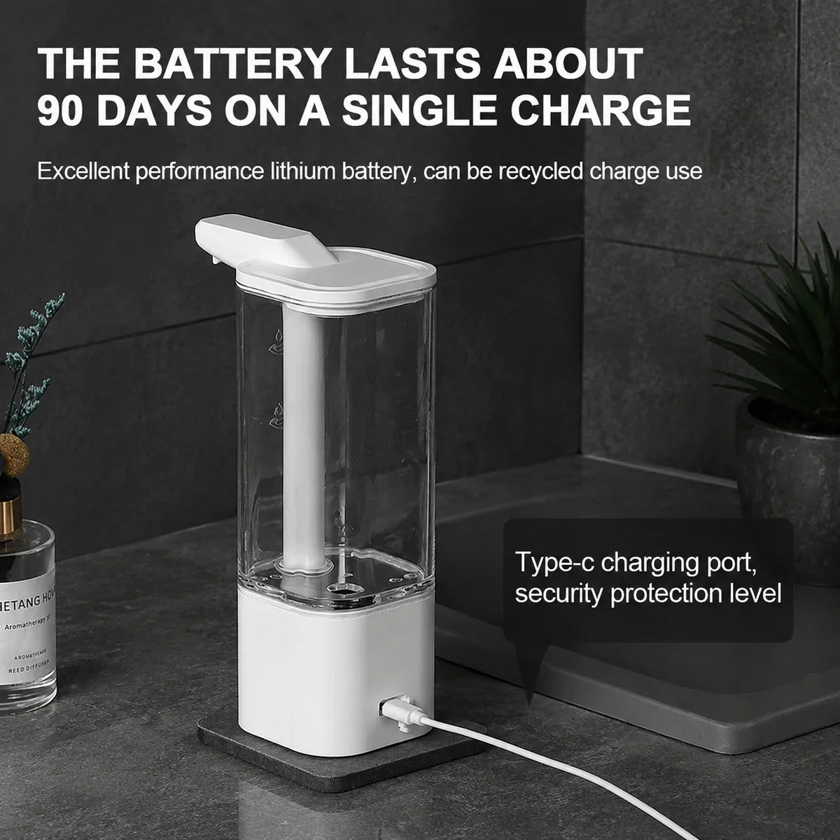 Touchless Soap Dispenser White Product Image 02