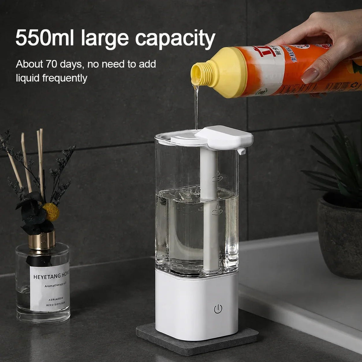 Touchless Soap Dispenser White Product Image 05
