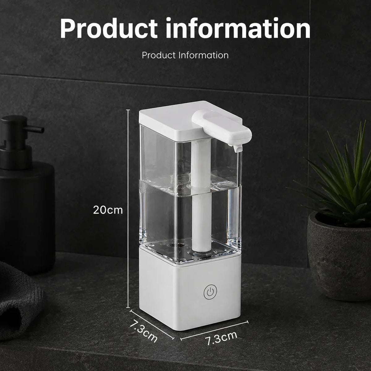 Touchless Soap Dispenser White Product Image 06