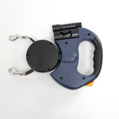 Trailease Dual Retractable Dog Leash Led Swivel Product Image 03