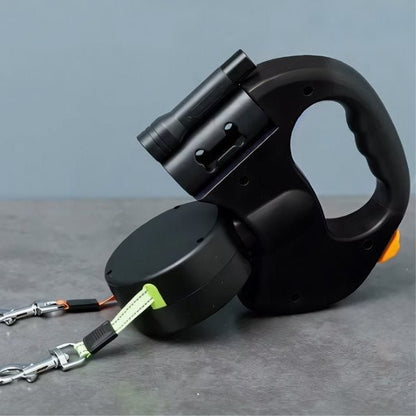 Trailease Dual Retractable Dog Leash Led Swivel Product Image 04