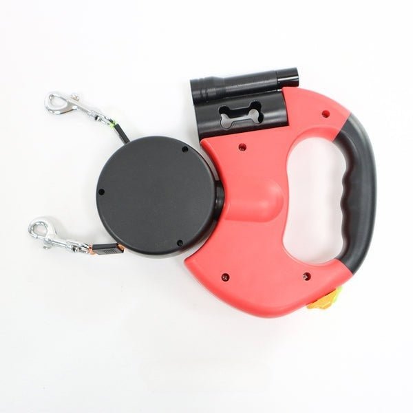 Trailease Dual Retractable Dog Leash Led Swivel Product Image 05