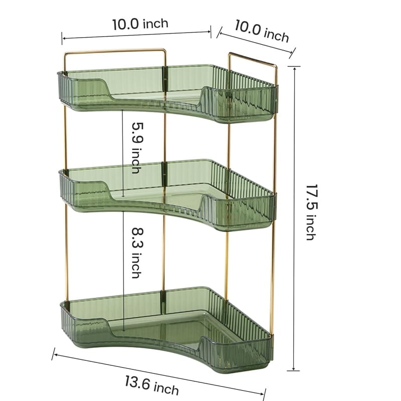Trioclear 3 Tier Corner Countertop Organizer Product Image 08