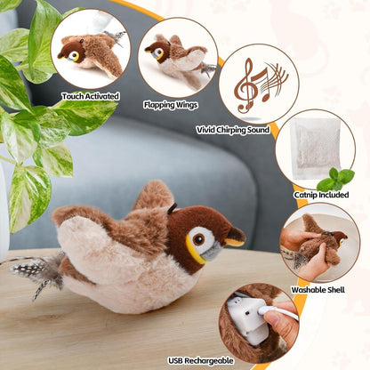 Twitchwing Interactive Cat Bird Toy Product Image 02