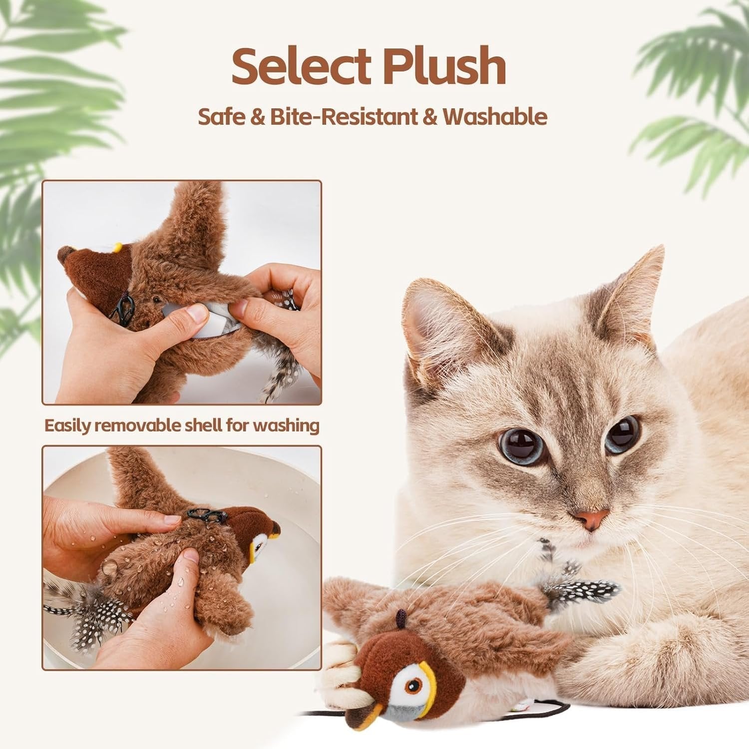 Twitchwing Interactive Cat Bird Toy Product Image 04