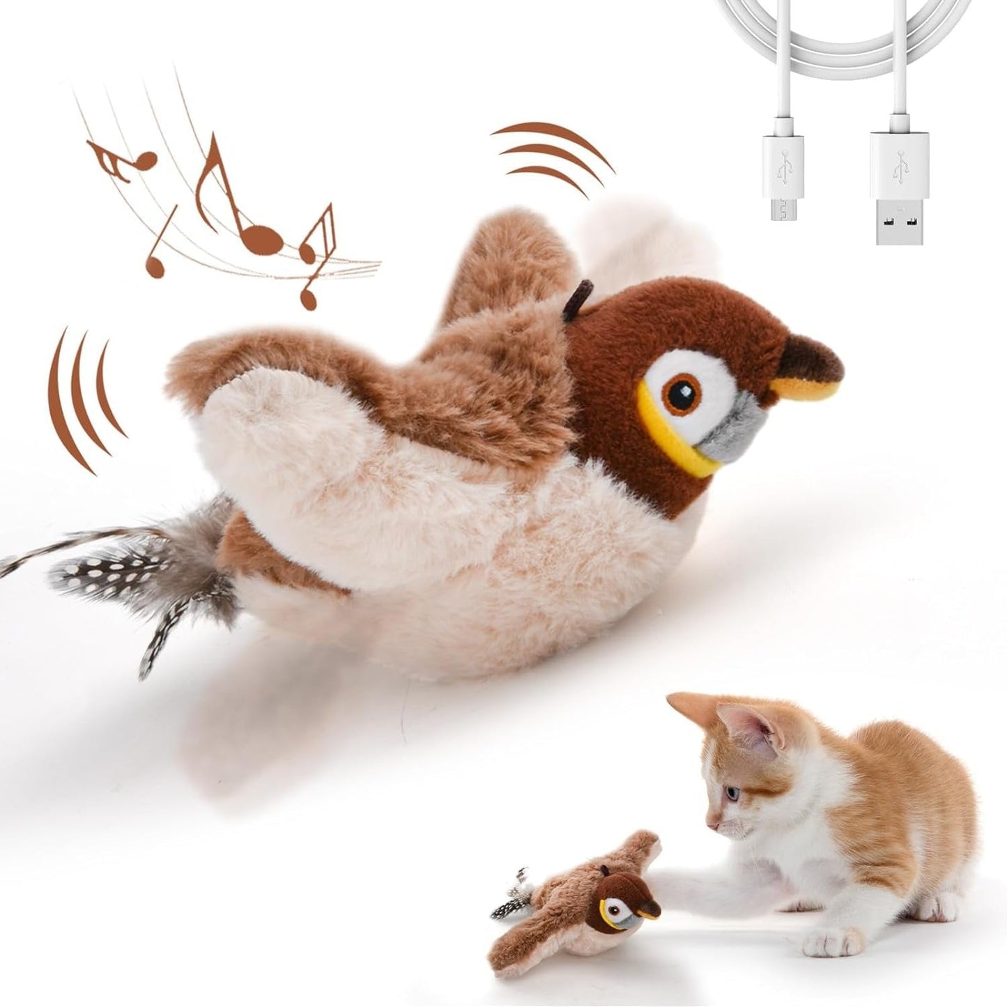 Twitchwing Interactive Cat Bird Toy Product Image 08