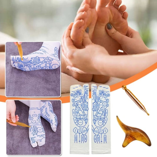 Vivid Reflexology Pressure Map Socks Product Image 01