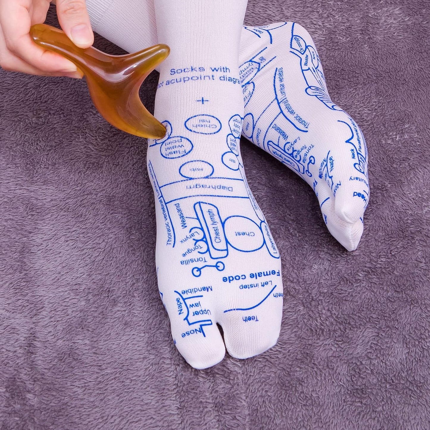 Vivid Reflexology Pressure Map Socks Product Image 05