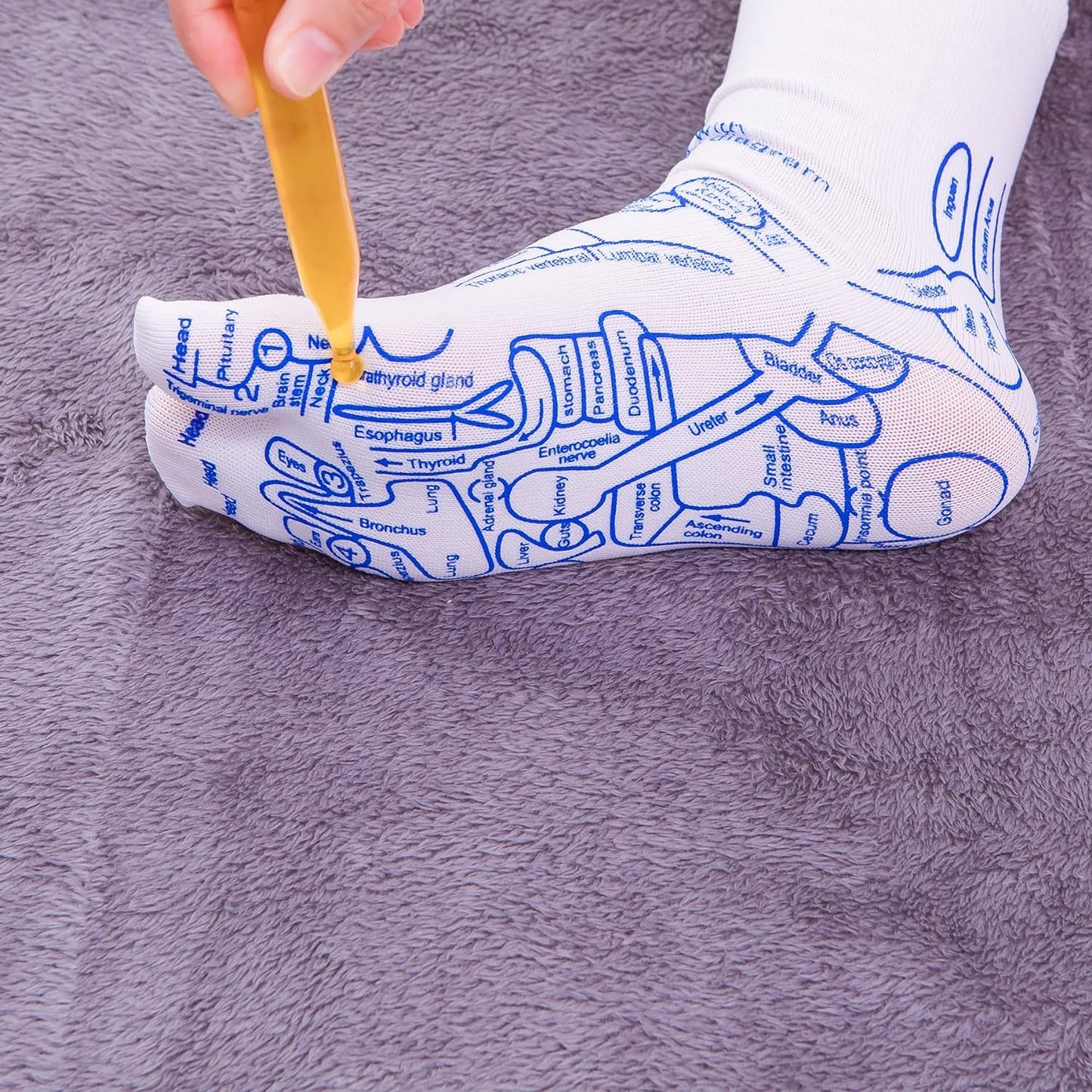 Vivid Reflexology Pressure Map Socks Product Image 06
