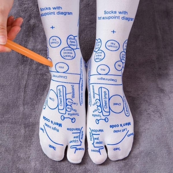 Vivid Reflexology Pressure Map Socks Product Image 08