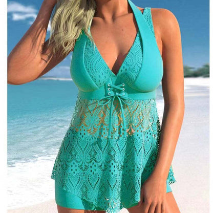 Wavelace Tankini Set Matching Shorts Product Image 02