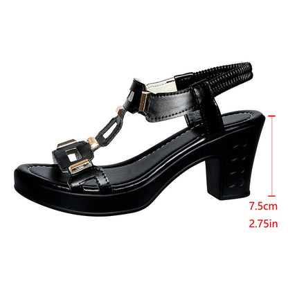 Waverly T Strap Block Heel Sandals Product Image 09