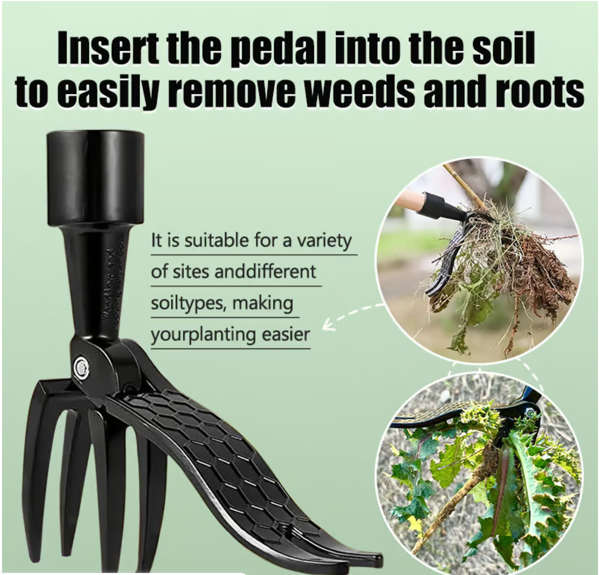 Weedease Stand Up Four Claw Weed Puller Product Image 01