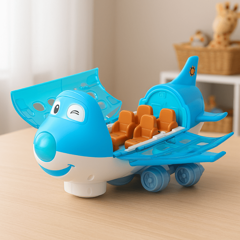 Whirljet Electric Airplane Toy Lights Music Playset Product Image 01