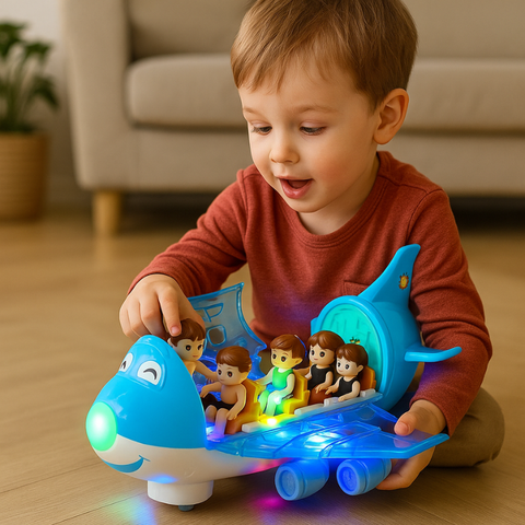 Whirljet Electric Airplane Toy Lights Music Playset Product Image 05