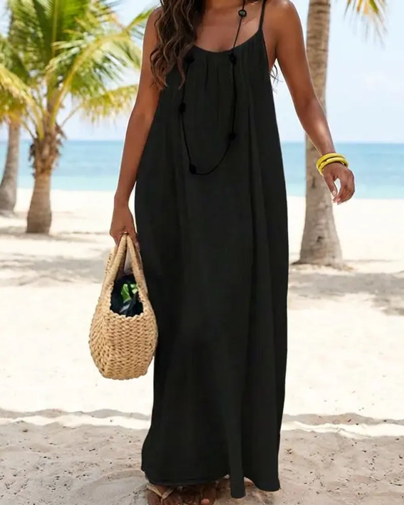 Willow Backless Cotton Summer Dress Product Image 03