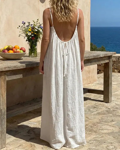 Willow Backless Cotton Summer Dress Product Image 09