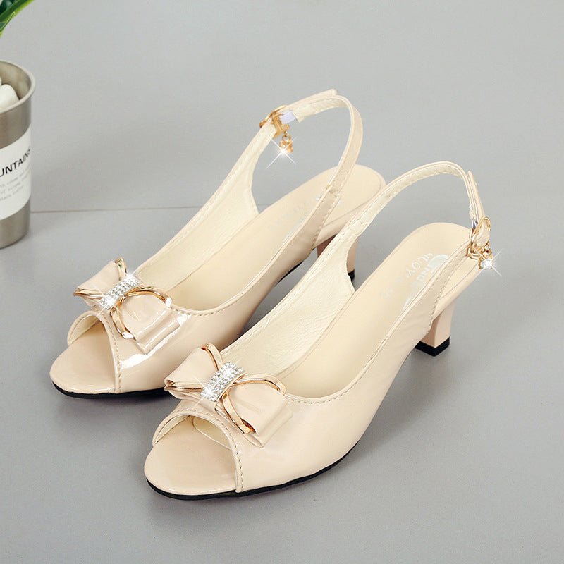 Willow Bow Peep Toe Slingback Sandals Product Image 10