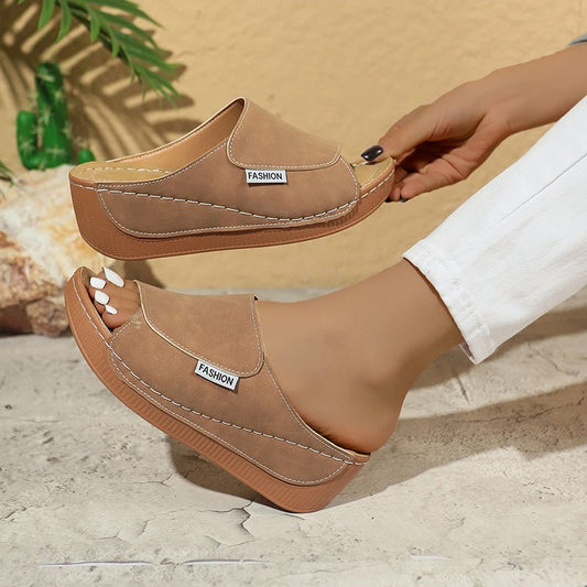 Willow Lightweight Wedge Slide Sandals Product Image 01