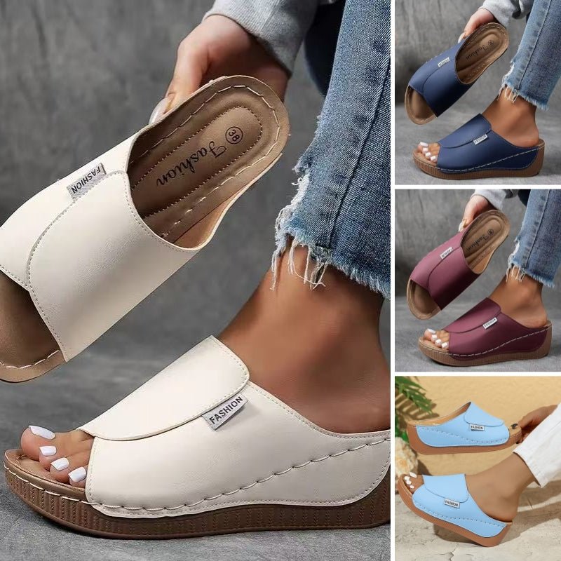 Willow Lightweight Wedge Slide Sandals Product Image 02