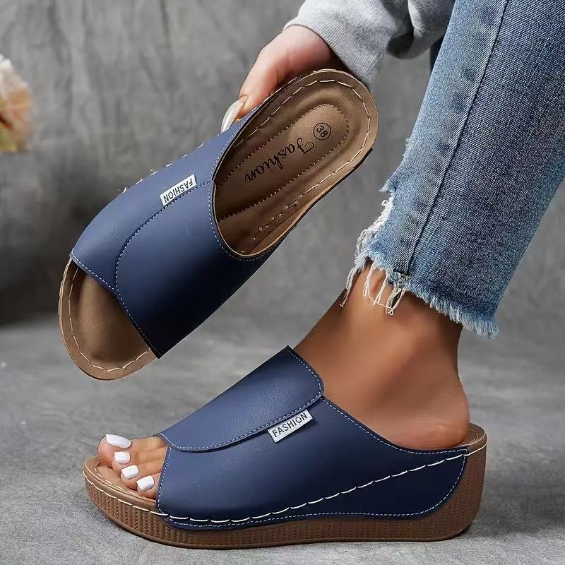 Willow Lightweight Wedge Slide Sandals Product Image 11